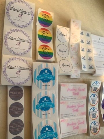 1000 Custom Logo Stickers - Creationz By Saba