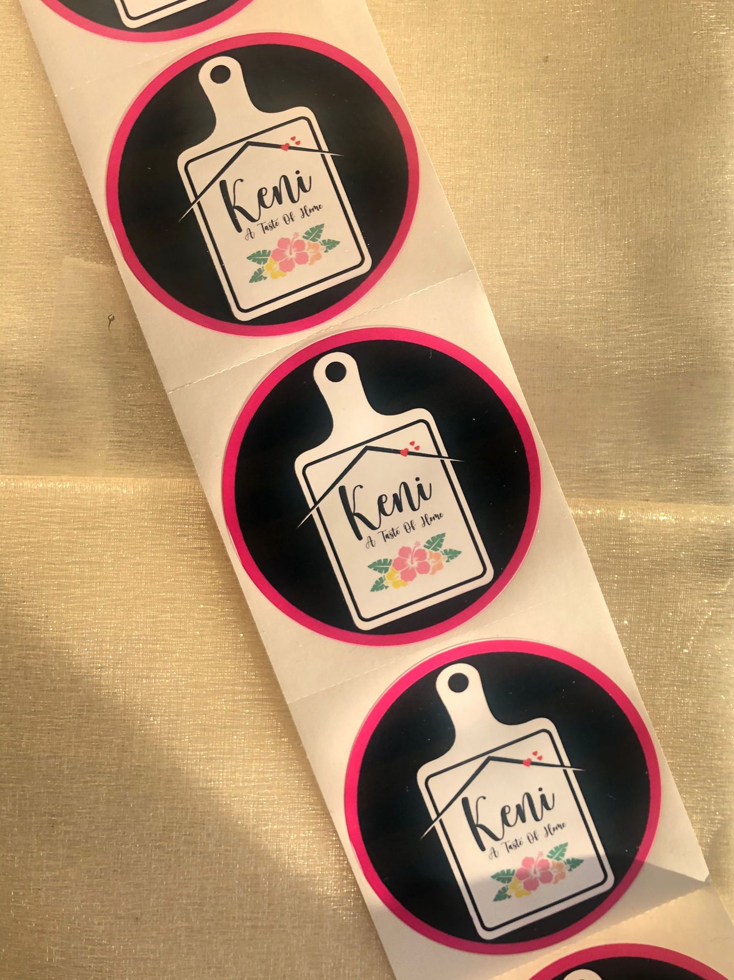 1000 Custom Logo Stickers - Creationz By Saba