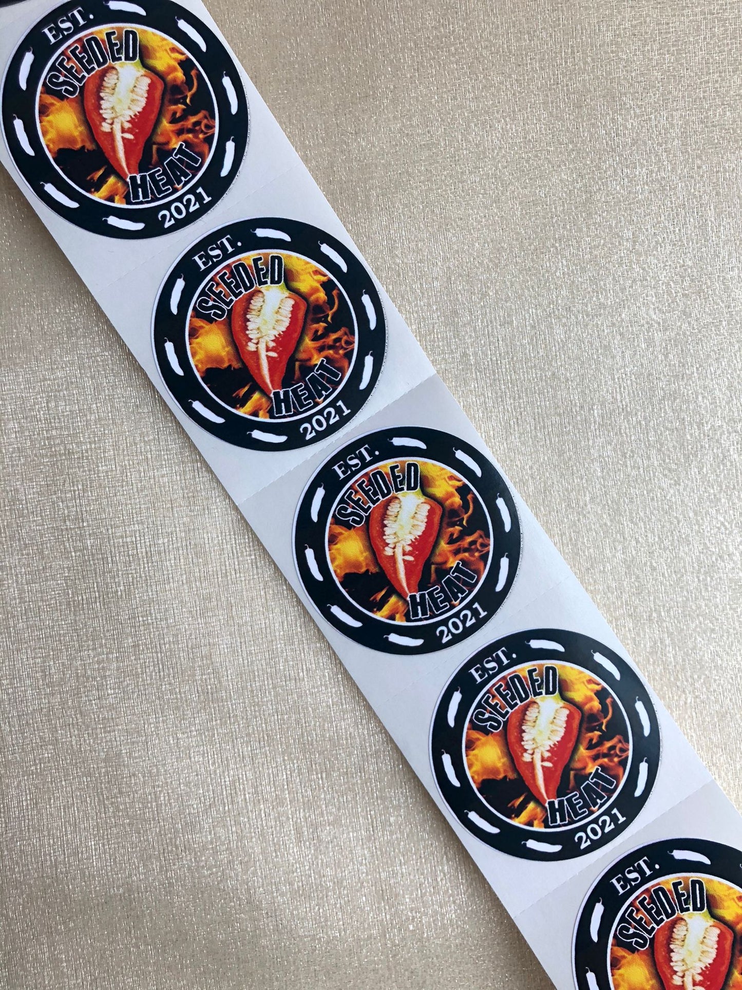 1000 Custom Logo Stickers - Creationz By Saba