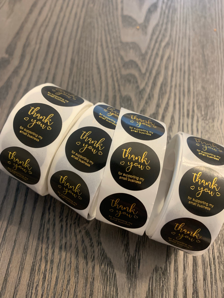 Thank you stickers, sticker roll, small business stickers