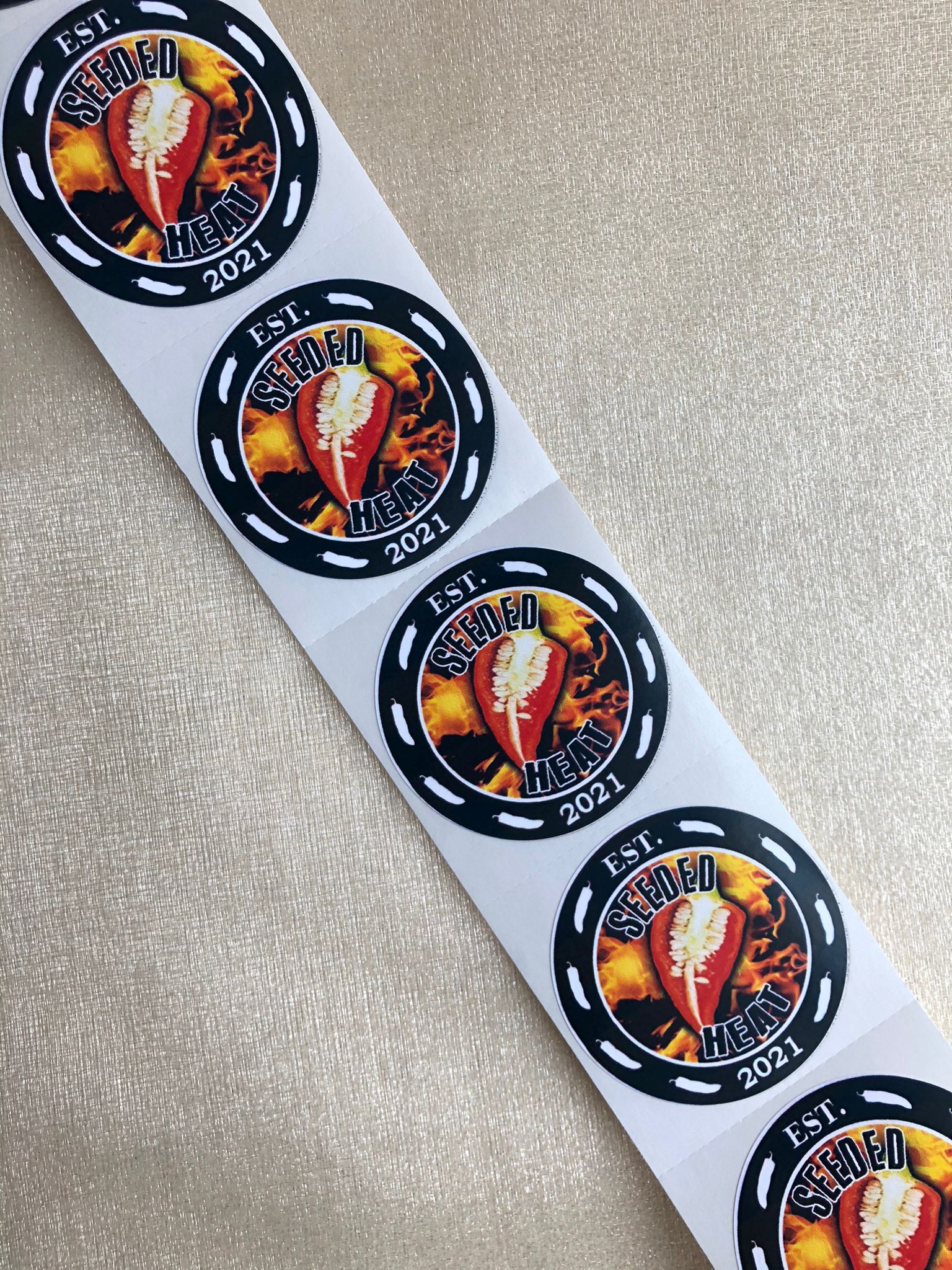 1000 Custom Logo Stickers - Creationz By Saba