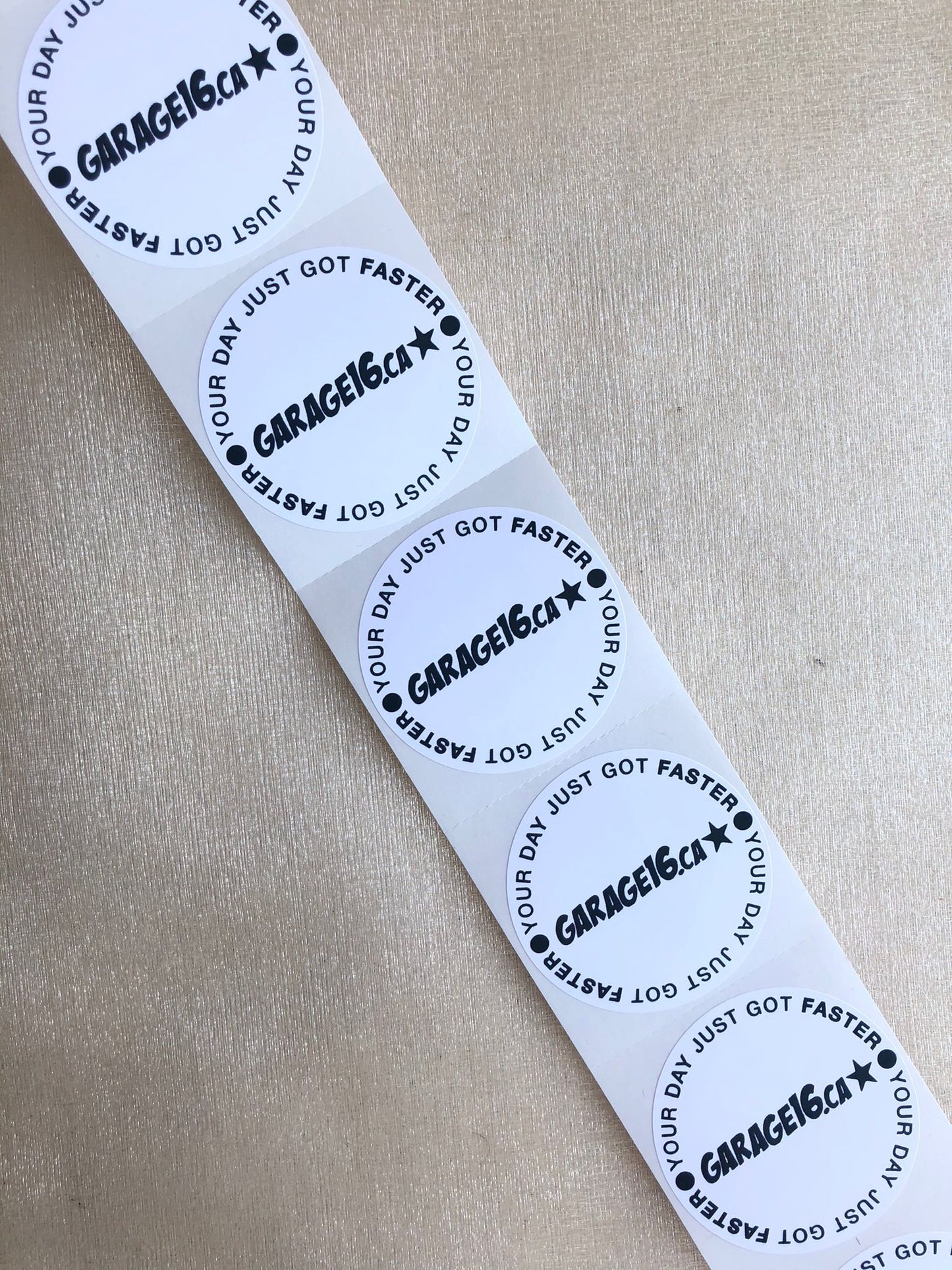 50 Custom Logo Stickers - Creationz By Saba