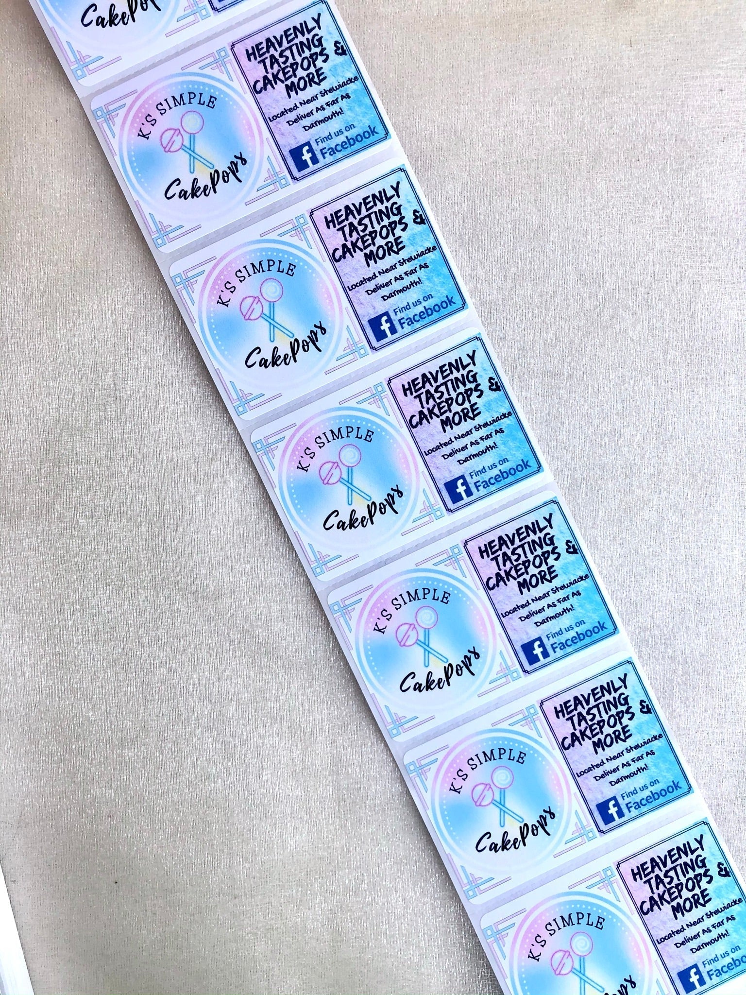 500 Custom Logo Stickers - Creationz By Saba