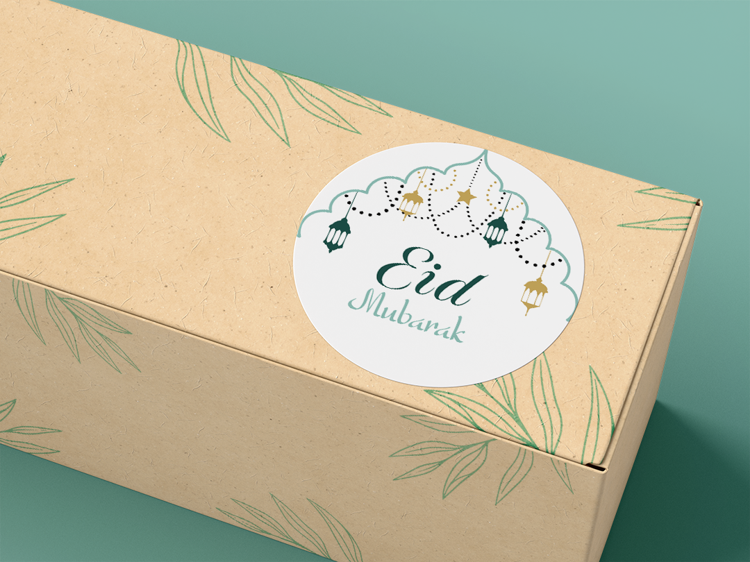 Teal Eid Sticker Pack $5 for 25