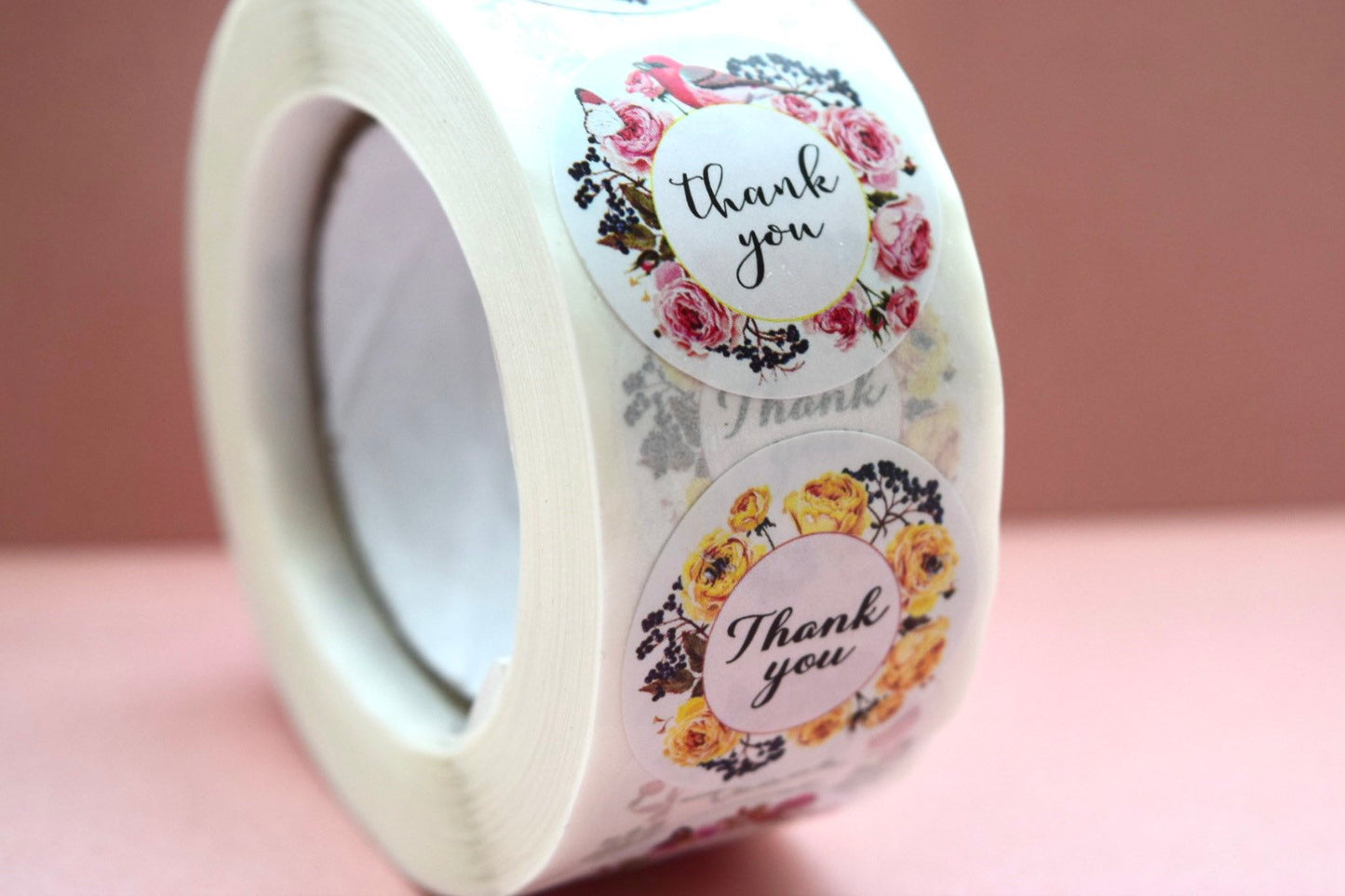 Thank you stickers | sticker roll | small business stickers | 500 stickers | packaging order stickers | packing stickers | thank you | ship