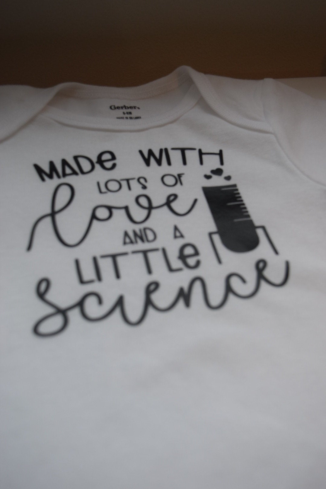 Made With Love And Science Baby Onesie® |  Love and Science Baby Onesie® | IVF Baby Onesie® | Rainbow Baby | Miracle Baby Onesie | Baby Boy