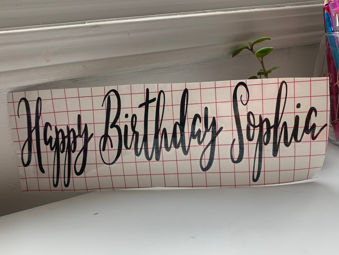 Custom Vinyl Balloon Label | Happy Birthday Balloon Label | Personalized Decals | Helium Balloon Label | Custom Decor | Custom Balloon |