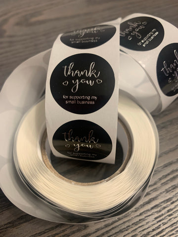 Thank you stickers | sticker roll | small business stickers | 500 stickers | packaging order stickers | packing stickers | thank you | ship